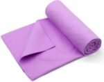 Eunzel 2 Pack Hot Yoga Towel Non Slip Yoga Mat Towel Non-Slip Sweat Absorbent Microfiber Towel for Hot Yoga, Pilates and Workout 72" x 26.5", Blue/Purple - Image 4