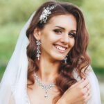 FIASASO Prom Jewelry Set Necklace Dangle Earrings Bracelet Bride Bridesmaid Crystal Bridal Jewelry Set for Wedding Rhinestone Engagement Party Prom Jewelry Set for Women - Image 5