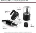KitchenAid Go™ Cordless Bundle with Hand Mixer, Food Chopper and Kitchen Vacuum - battery included, KBUR131, Black Matte - Image 4