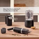 KitchenAid Go™ Cordless Bundle with Hand Mixer, Food Chopper and Kitchen Vacuum - battery included, KBUR131, Black Matte - Image 5