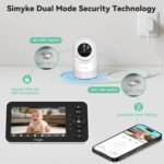 Video Baby Monitor with Camera and Audio,5'' Screen,720P,No Wifi or Free App Mode,Pan-Tilt-Zoom,Lullabies,Feeding Remind,Night Vision,VOX/ECO,2-Way Talk,1500ft Long Range,Easy Setup,30H Battery - Image 3