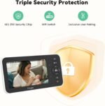 Video Baby Monitor with Camera and Audio,5'' Screen,720P,No Wifi or Free App Mode,Pan-Tilt-Zoom,Lullabies,Feeding Remind,Night Vision,VOX/ECO,2-Way Talk,1500ft Long Range,Easy Setup,30H Battery - Image 4