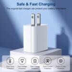 iPhone Charger Fast Charging,20W PD USB C Wall Charger 4 Pack with 6FT Fast Charging Cable - Fast Charger for iPhone 14/14 Pro Max/13/13 Pro/12/12 Pro/11/11 Pro/XS, iPad - Image 4