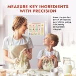 Vintage Kitchen Useful Gadgets - Cute Kitchen Conversion Chart - Easier Cooking & Baking Accessories - Gifts for Bakers - Image 3