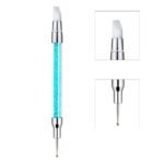 Nail Art Sculpture Pen, 5Pcs Dual Tipped Dotting Pen and Silicone Nail Tools for Resin, Silicone Brushes, Acrylic Pen, Nail Art Brushes, Nail Foil Carving Drawing Effect Shaping Drawing - Image 4