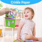 OKOOKO 12PCS Soft Baby Books, Soft Cloth Books, Bath Toys, Crinkle Washable Non-Toxic Early Education Preschool Learning Toy for Newborns Babies Infants Toddlers Kids - Image 4