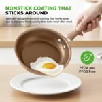 Nutrichef 20 Piece Professional Home Kitchen Cookware and Bakeware, Pots and Pans Set Non Stick Kitchenware, Cool-Touch Handles, Non Toxic, Safe for Gas, Electric, Induction Cooktops, Easy Clean - Image 4