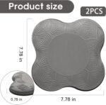 2 Pack Yoga Knee Pads Mat Set - Extra Thick Foam Kneeling Pad Cushion for Knees, Elbows, Wrists, Head - Yoga Essentials for Women Men, Non-Slip Pilates, Meditation, Floor Workouts - Image 3