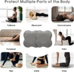 2 Pack Yoga Knee Pads Mat Set - Extra Thick Foam Kneeling Pad Cushion for Knees, Elbows, Wrists, Head - Yoga Essentials for Women Men, Non-Slip Pilates, Meditation, Floor Workouts - Image 5
