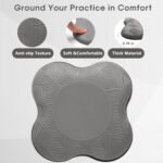 2 Pack Yoga Knee Pads Mat Set - Extra Thick Foam Kneeling Pad Cushion for Knees, Elbows, Wrists, Head - Yoga Essentials for Women Men, Non-Slip Pilates, Meditation, Floor Workouts - Image 7