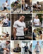 Men's Compression Shirt Undershirt Slimming Tank Top Workout Vest Abs Abdomen Slim Body Shaper - Image 5