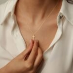 Turandoss Easter Basket Stuffer Cross Necklace for Women Girls, Dainty 14K Gold Plated Cross Necklace Infinity CZ Holy Mary Medal Necklaces for Women Christian Baptism Religious Faith Jewelry Gifts - Image 5