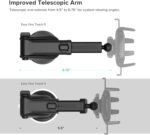 iOttie Easy One Touch Signature Dashboard & Windshield Universal Car Mount Phone Holder Desk Stand with Suction Cup Base and Telescopic Arm for iPhone, Samsung, Google, More Smartphones - Image 4