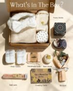 Coralogo Natural Spa Gift Baskets - Natural Pampering Spa Set, Self-Care Get Well Soon Basket,Thank You Gifts, Unique 11pcs Gift Set for Women Wife Mom Her Birthday Valentines Day Mothers Day - Image 3