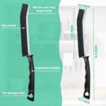 5 Pcs Crevice Cleaning Brush Multifunctional Hard Bristle Gap Cleaning Brush Tool, Gap Brush Suitable for Bathrooms, Kitchen Surfaces, Windows Groove and Faucets - Image 3