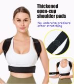 Posture Corrector for Women & Men Adjustable Lightweight Upper Back Brace Support Improve Posture Support Belt for Scoliosis Pain Relief From Shoulder Back Correct Hunchback（Black,X-Large） - Image 5