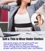 Posture Corrector for Women & Men Adjustable Lightweight Upper Back Brace Support Improve Posture Support Belt for Scoliosis Pain Relief From Shoulder Back Correct Hunchback（Black,X-Large） - Image 7