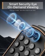 WiFi Video Smart Lock with Camera -Keyless Entry Deadbolt, 5-in-1 (Camera+Doorbell+Fingerprint+Keypad), App Control, Two-Way Audio, Waterproof, Easy Installation - Image 3