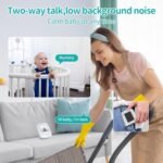 Baby Monitor with Camera and Audio, 2.8" Video Baby Monitor with Secure Transmission No WiFi, Night Vision, Temperature Sensor, Two-Way Talk, Al Off-Lens Detection, Feeding Reminder - Image 5
