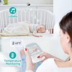 Baby Monitor with Camera and Audio, 2.8" Video Baby Monitor with Secure Transmission No WiFi, Night Vision, Temperature Sensor, Two-Way Talk, Al Off-Lens Detection, Feeding Reminder - Image 6