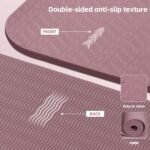 Large 76"x40"x0.4" Yoga Mat - Extra Width & Thick Non-Slip Exercise Mat, Versatile for Stretching, Yoga Studio, Gym, Home & Indoor/Outdoor Workouts - Image 6