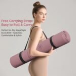 Large 76"x40"x0.4" Yoga Mat - Extra Width & Thick Non-Slip Exercise Mat, Versatile for Stretching, Yoga Studio, Gym, Home & Indoor/Outdoor Workouts - Image 7