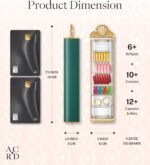 Premium Weekly Pill Organizer, 7-Day Compact Pill Case for Purse, Lightweight Gold Aluminum Pill Box for Vitamins, Medicine, Supplements, Luxury Wellness Gift - Image 4