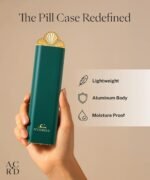 Premium Weekly Pill Organizer, 7-Day Compact Pill Case for Purse, Lightweight Gold Aluminum Pill Box for Vitamins, Medicine, Supplements, Luxury Wellness Gift - Image 5