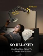 LISEN Gooseneck Phone Holder for Bed Desk [3rd Upgrade] Cell Phone Stand for Desk Bed Gaming Accessories,Gifts for Men Seniors Tech Magic Arm Mount for Recording Filming Laying Down Flexible Arm Clamp - Image 4