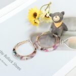 ORAZIO Acrylic Jewelry Set for Women Statement Boho Resin Earrings Necklace Bracelet - Image 6