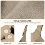 BOSTANTEN Satchel Purses for Women Trendy Slouchy Bags Vegan Leather Shoulder Bag Designer Purses with Adjustable Strap - Image 5