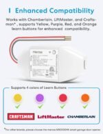 meross Smart Garage Door Opener Remote, Compatible with Apple HomeKit, Amazon Alexa, Google Assistant, CarPlay and SmartThings, Enhanced Compatibility, New Version - Image 3