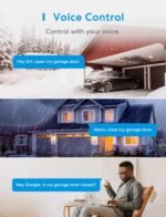 meross Smart Garage Door Opener Remote, Compatible with Apple HomeKit, Amazon Alexa, Google Assistant, CarPlay and SmartThings, Enhanced Compatibility, New Version - Image 4