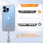 CACOE Phone Lanyard 2 Pack-2× Adjustable Neck Strap,2× Phone Patches,Universal Cell Phone Multifuctional Patch Lanyards Compatible with Most Smartphones(Black+Gray) - Image 3