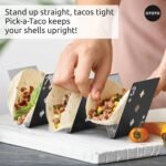 OTOTO Pick-a-Taco Taco Holders Set of 2 - Cool Kitchen Gadgets, Cute Kitchen Accessories, Taco Tray, Taco Shell Holder, Taco Stand, Cards White Elephant Gifts, Kitchen Gifts, Funny Gifts - Image 4