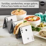 OTOTO Pick-a-Taco Taco Holders Set of 2 - Cool Kitchen Gadgets, Cute Kitchen Accessories, Taco Tray, Taco Shell Holder, Taco Stand, Cards White Elephant Gifts, Kitchen Gifts, Funny Gifts - Image 7