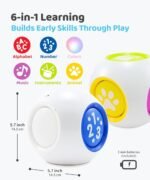 BEST LEARNING Learning Cube – Montessori Learning Cube for Babies 6–12 Months & Toddlers 1–3 – Musical Sensory Activity Cube with Lights & Sounds – Early Development Educational Toy - Image 3