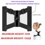 Upgraded Smart Posture Corrector Adjustable Posture Correction Angle with Vibration Posture Reminder Correct Hunchback Posture Correction Back Posture Monitor Hunchback Smart Corrector - Image 4