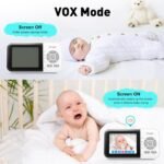 Upgrade Video Baby Monitor,WiFi Baby Camera,2.8" Display and App Control,1200ft Long Range,2 Way Talk,Auto Night Vision,Sound Alert,VOX,Temperature Sensor 5 Lullabies Feeding Remind,Home Use - Image 4
