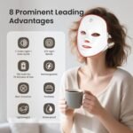 SUERBEATY Red Light Mask For Face, 7-1 Colors Red Light Face Mask, Facial Skincare At Home, Cordless, Portable and Rechargeable - Image 3