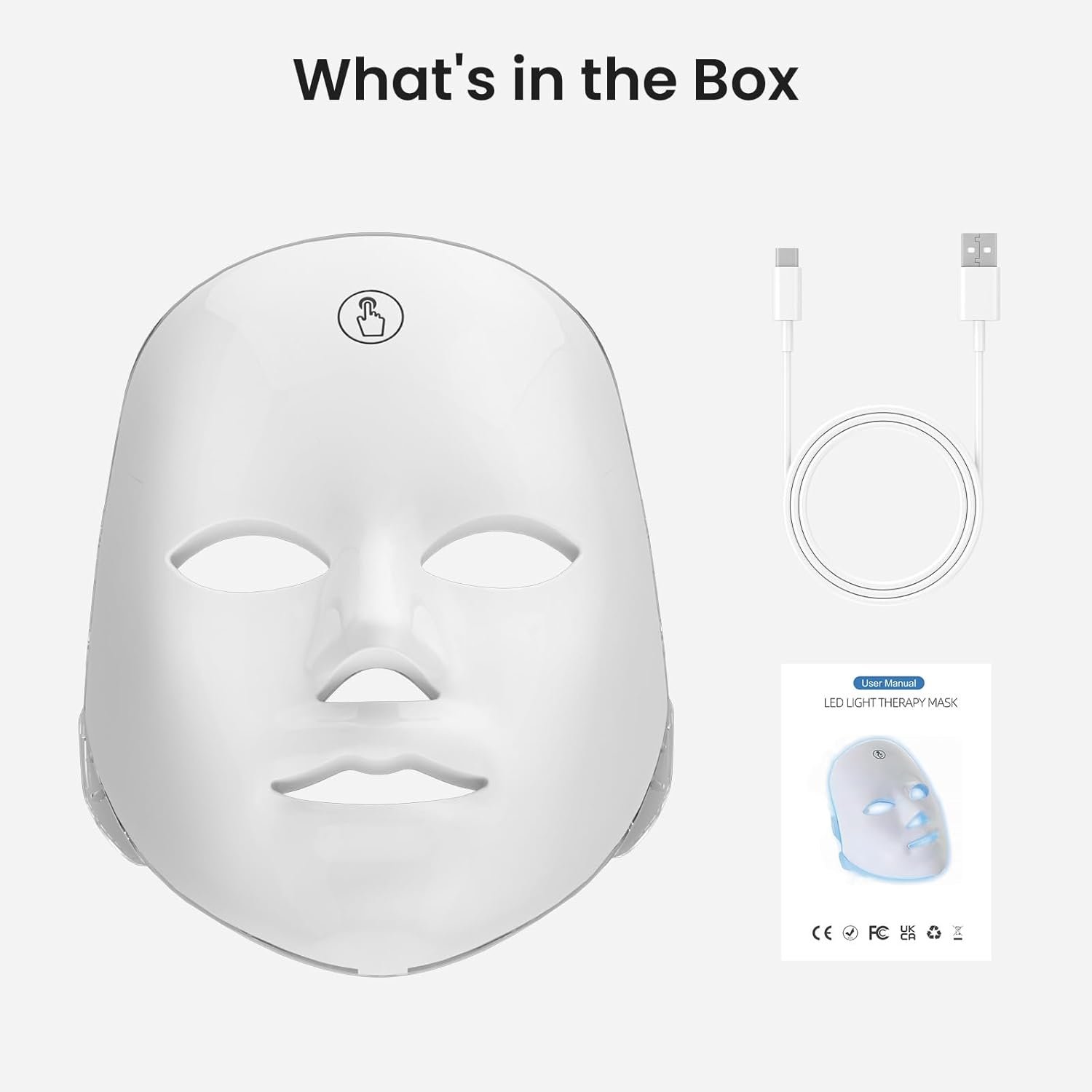 SUERBEATY Red Light Mask For Face, 7-1 Colors Red Light Face Mask, Facial Skincare At Home, Cordless, Portable and Rechargeable - Image 7