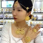 24K Gold Plated Ethiopian Jewelry Sets for women Wedding Party Bridesmaid Habesha Necklace Ring Hairpin Bracelet Earrings 6pcs Set - Image 5