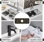 Vintage Magic Witch Mushroom Fern Witchcraft Kitchen Sink Splash Guard Faucet Mat Super Absorbent Fast Drying Mat Sink Gadgets-Fast Drying Pad Sink Mat For Kitchen Bathroom (15" X 5.5" ) - Image 8