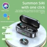 Wireless V5.3 Bluetooth Earbuds Compatible with Redmi Note 12 Updated Micro Thin Case Quad Mic 8D Bass IPX7 Waterproof/Sweatproof - Image 4