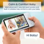 Babysense Prisma Baby Monitor with Camera and Audio, 5” HD Video Baby Monitor with 2 Cameras, 6-Color Night Light, Split Screen, Sound Machine with White Noise & Lullabies, Secure No WiFi - Image 6