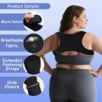 King Mills Plus Size Back Brace for Lower Back Pain, Breathable Posture Corrector for Women & Men Plus Size 3XL to 6XL, Adjustable Support Brace for Big & Tall - Image 6