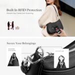 befen Genuine Leather Crossbody Bags for Women Anti Theft Shoulder Purse Trendy Hobo Bag with RFID Womens Handbag Purse - Image 3