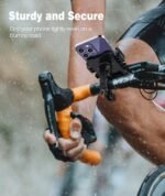 Bike Phone Holder Mount, Secure Handlebar Phone Mount Holder for Bike and Motorcycle, Suitable for iPhone and 4.5-6.8" Smartphones, Black - Image 3