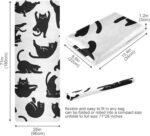 Cute Chubby Frog Yoga Mat, 71 x 26 Inch Non-slip Yoga Mats Folding Travel Exercise Mat Indoor Outdoor Gym Pilates with Storage Bag for Women Men - Image 6