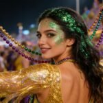 Mysense Green Body Glitter Stick, Mardi Gras Face Hair Glitter, Festival Rave Outfits for Women, St Patricks Day Accessories, Sparkling Mermaid Sequins Chunky Glitter Makeup, 0.56oz - Image 3